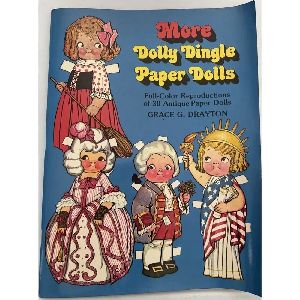 Dolly Dingle 1970's Uncut Paper Dolls Book Grace G. Drayton